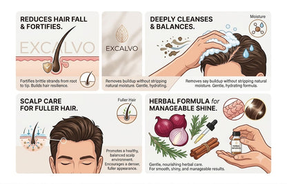 Excalvo Herbal Shampoo - BUY 1 GET 1 FREE